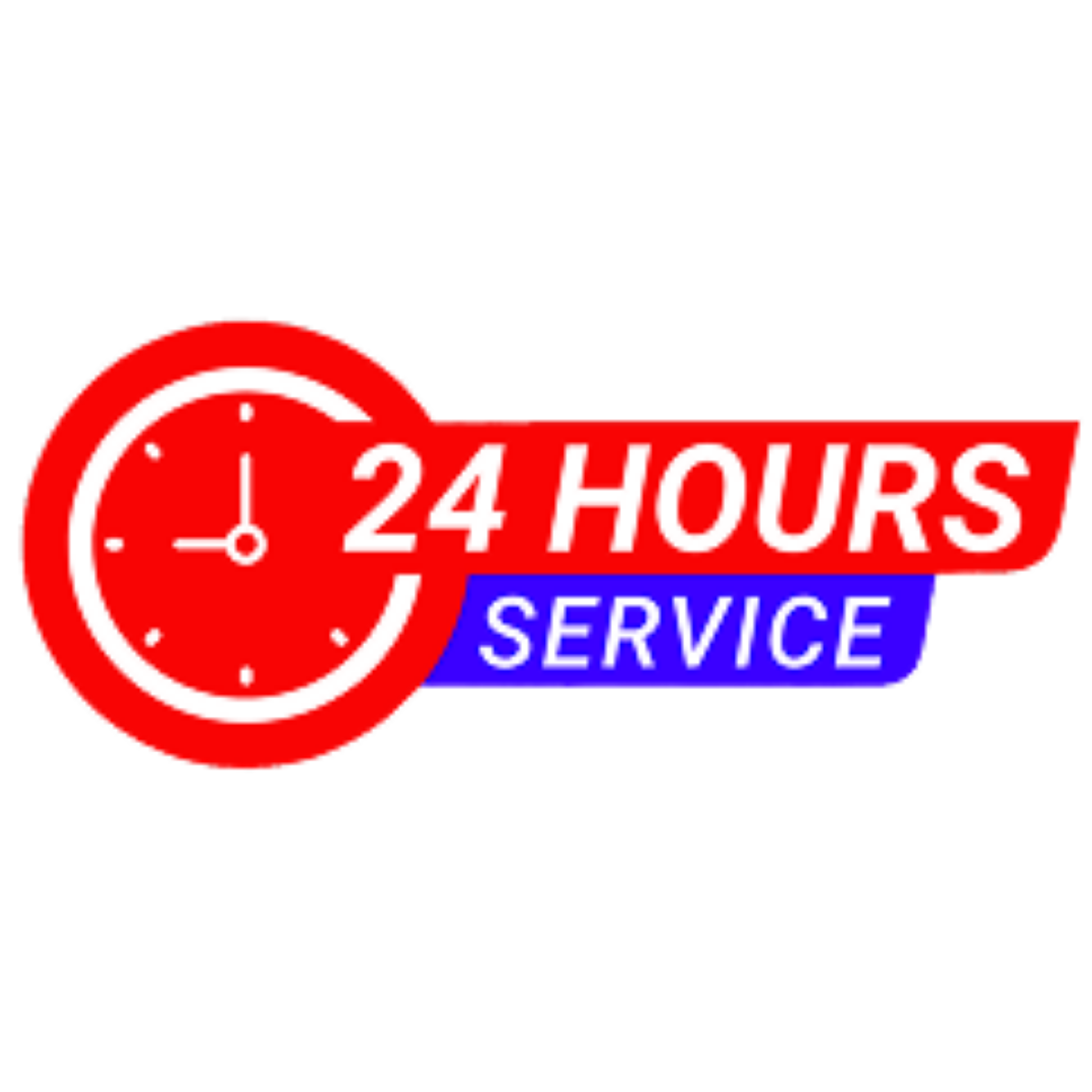 Clock icon representing 24-hour service availability